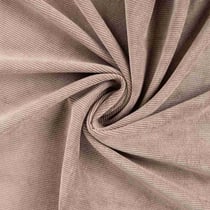 Tissu Velours Côtelé lavé  Eden envers fausse fourrure uni  Taupe