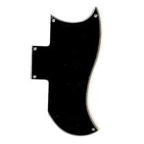 Pickguard Noir Half Face 3ply pour Gibson SG 1971-2018 ou 1961 Reissue
