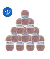 Lot de 10 pelotes AZURITE de Distrifil – 500 g de laine certifiée Oeko-Tex à petit prix 1518 Rose