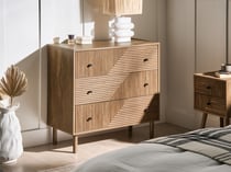 Commode MDF Marron clair RONGE - Beliani