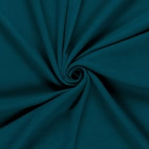 Tissu Drap de manteau Coeur de Laine uni Bleu canard