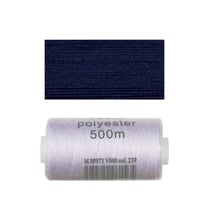 Bobine 500m fil polyester Marine foncé