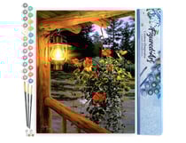 Peinture par Numéro Figured'Art - Lanterne sous le porche - Kit de Loisir Créatif DIY Numéro d'Art Complet - 40x50cm sans châssis en bois