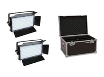 EUROLITE Set 2x panneau led pll-480 cw/ww + mallette