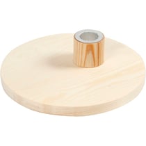 Bougeoir, H : 4 cm, d 16 cm, 1 pièce
