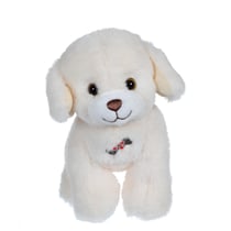 Peluche - Dogz & kats sonores 18 cm - chien blanc