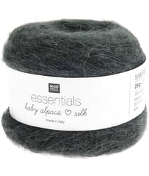 Fil exceptionnel à tricoter Essentials Baby Alpaca Loves Silk - 25GR - Rico Design 004 Vert Lierre