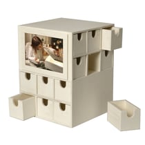 Calendrier de l'Avent cube 24 tiroirs DIY en BOIS - 22 x 17 cm - Artemio