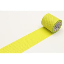 Masking Tape - Masking Tape MT Casa Quadrillage 5 cm vert fond jaune - fiel mustard
