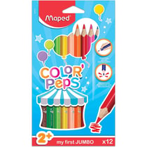 12 crayons de couleur - Coloriage - Enfant - Color'Peps - Maped