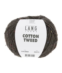 Pelote de Soie et Coton COTTON TWEED - Lang Yarns 68 Marron