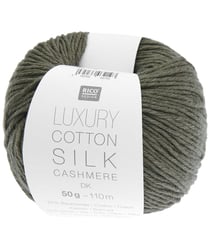 Fil exceptionnel Luxury Cotton Silk Cashmere dk - Rico Design 10 Kaki