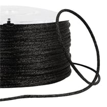 Bobine 100m queue de rat 2mm Noir