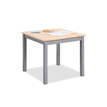 Table enfant Fenna gris naturel 57x57cm – Pinolino