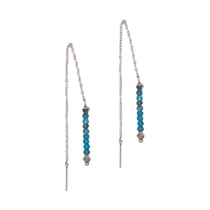 Boucles d'oreilles pendantes Lumia en pierres Apatite