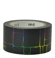 Masking tape ardoise - Cases quadricolores - 10 m x 20mm