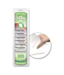 Stabilisateur à déchirer auto-collant - Tear Away Cotton Fix - 30cm x3m - Madeira Blanc