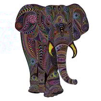 L’Éléphant Impérial - Puzzle en bois - Boite en carton