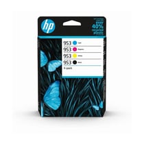Cartouche d'encre Hp HP 953 Pack de 4 Cartouches d'Encre Noire, Cyan, Magenta et Jaune Authentiques (6ZC69AE)