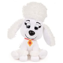 Peluche chien dolores le caniche blanc 21 cm - pat' patrouille le film - peluche licence paw patrol the movie