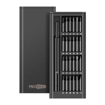 Max excell Kit Tournevis Magnétiques Précision 25 en 1 pour Réparation Électronique Noir