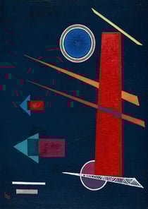 Puzzle 1000 pièces - Vassily Kandinsky - Powerful Red, 1928 - Bluebird Puzzle