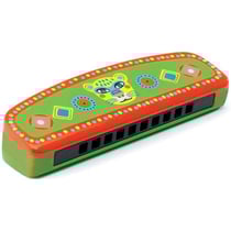 Harmonica Djeco Animambo - Bois et métal - Multicolore - 12,7 x 4 x 2,5 cm