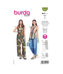 Patron Burda 5914 - Le haut sans manches ou combinaison, façon cache-cœur du 34 au 44 (FR) taille n°FR 34-44
