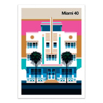 Affiche 30x40 cm - Miami 40 - Bo Lundberg