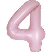 Ballon Géant Rose Mat - Chiffre 4