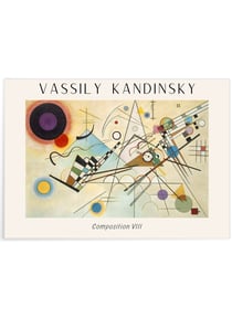 Affiche Vassily Kandinsky Composition VIII | A3 : 29,7x42cm