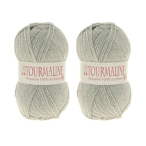 Lot de 2 pelotes Tourmaline gris - 100% acrylique - 50g/200m - Distrifil