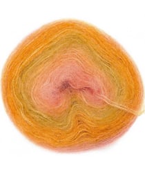 Fil à tricoter ESSENTIALS SUPER KID MOHAIR COLOUR LOVE - Rico Design 15 Orange