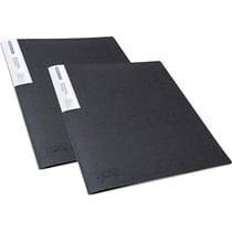 Porte-vues - 40 vues - 20 pochettes - A4 - Noir - Lot de 2 - Rapesco