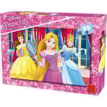 Puzzle disney princesse : raiponce belle cendrillon dans la salle de bal 99 pieces - king