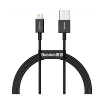 Baseus Câble de Charge et Transfert USB-Lightning Rapide 2,4A 1m Rapide Noir
