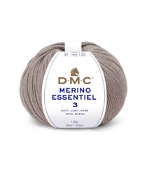 Pelote de laine Merino Essentiel 3 - DMC - Certifié Oeko-Tex 986 Marron