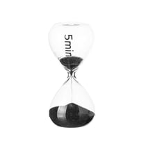 Sablier 5 minutes  sable noir