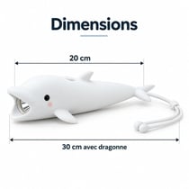 Muvit- collection KawaiiTech lampe torche silicone Dauphin