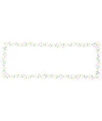 Kit de chemin de table à broder - Chaine de Marguerites - 40 x 100 cm - Trimits Blanc