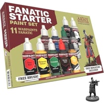 Kit de peinture pour figurines - THE ARMY PAINTER - Warpaints Fanatic - 11 peintures acryliques 18 ml - 1 pinceau inclus