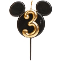 Bougie Anniversaire Mickey Mouse N°3   8,5 cm