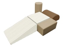 Blocs de mousse beige aire de jeux