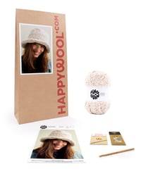 Kit Crochet Chapeau Femme Daphné BEIGE TU