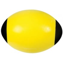 Ballon de rugby en mousse jaune 24 cm - balle ovale soft - jeu sport enfant