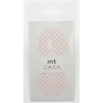 Masking Tape MT Casa Seal Sticker rond en washi Pois rose