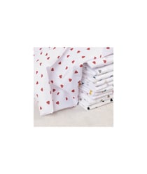 Tissu coton petits coeurs de 140 cm de largeur coeursrouge vendu par 50 cm