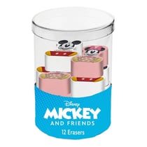 Mickey Mouse - Pack 12 gommes Mickey & Minnie