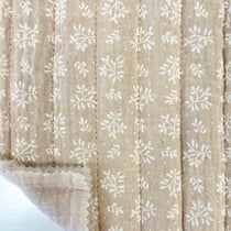 Tissu Double gaze Matelassée réversible Beige