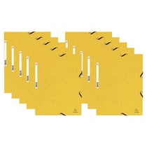Lot De 10 Chemises 3 Rabats Exacompta Jaune